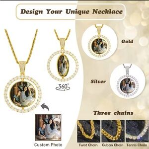 Double-side photo necklace picture!